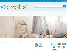 Tablet Screenshot of elbmoebel.de